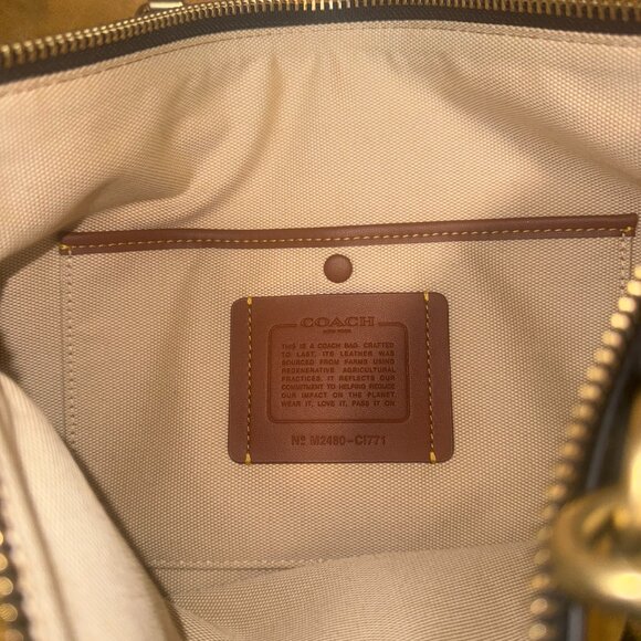 Coach Rogue Bag 39 In Regenerative Leather in Black / Brass - Picture 3 of 6
